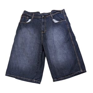South Pole | Y2K Baggy Dark Denim Jean Shorts Men's Size 46